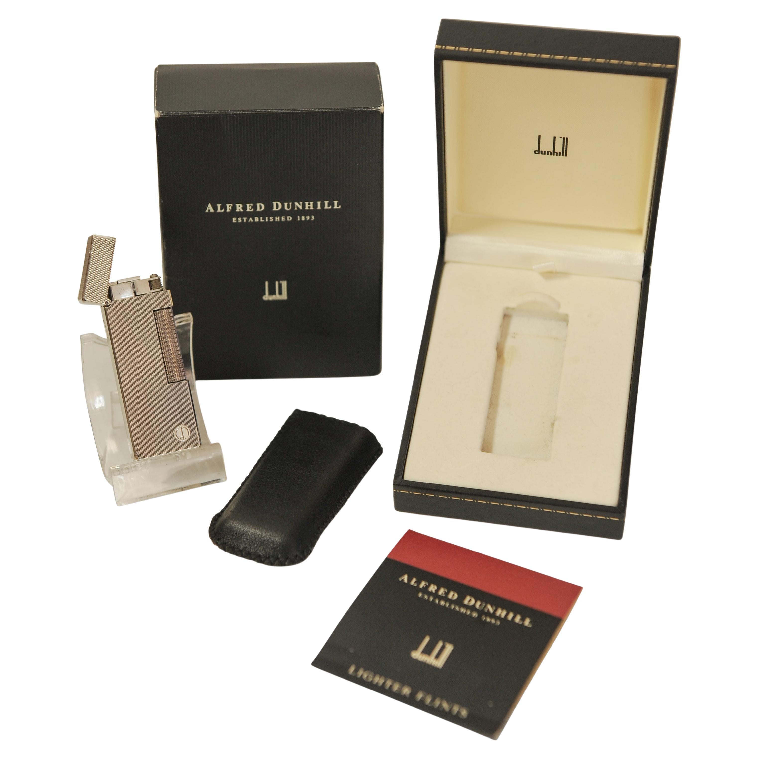 Alfred Dunhill Versilberte Rollagas Zigarettenanzünder