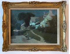 Moonlit Night in Blue - Moonlight - Barbizon painters