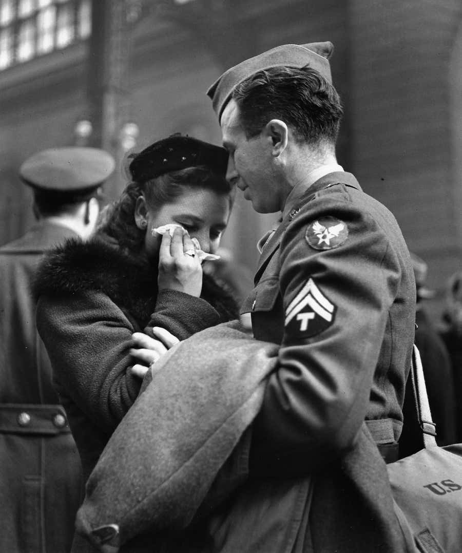 A Soldier’s Farewell, Penn Station, 1944
