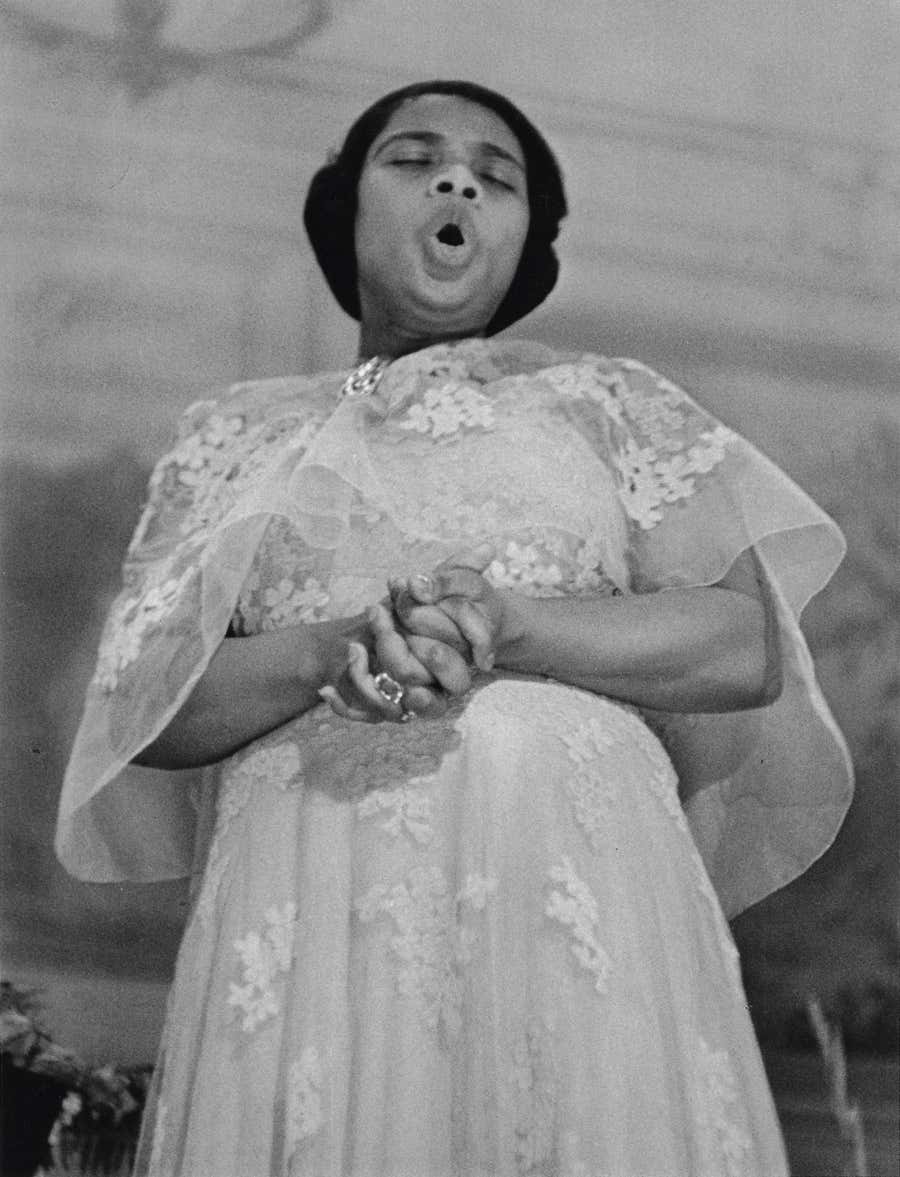 Marian Anderson at the Academy of Music, Philadelphia, Pennsylvania, May 5, 1938
