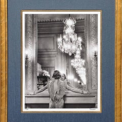 "Molyneux Model, Paris" (Model Looking in a Mirror) Gelatin Silver Print