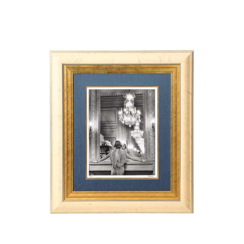 "Molyneux Model, Paris" (Model Looking in a Mirror) Gelatin Silver Print