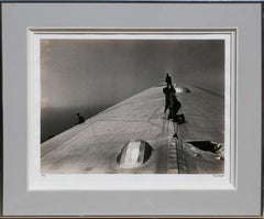 Vintage The Graf Zeppelin, Framed Black and White Photograph by Alfred Eisenstaedt