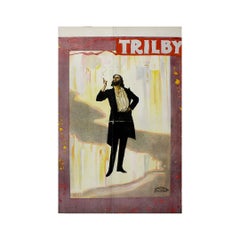 Circa 1895 poster by Alfred Ellis - Theatrical adaptation of Trilby