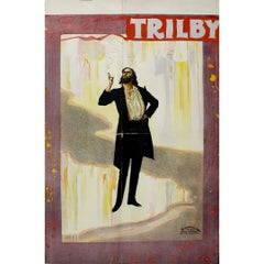 Circa 1895 poster by Alfred Ellis - Theatrical adaptation of Trilby