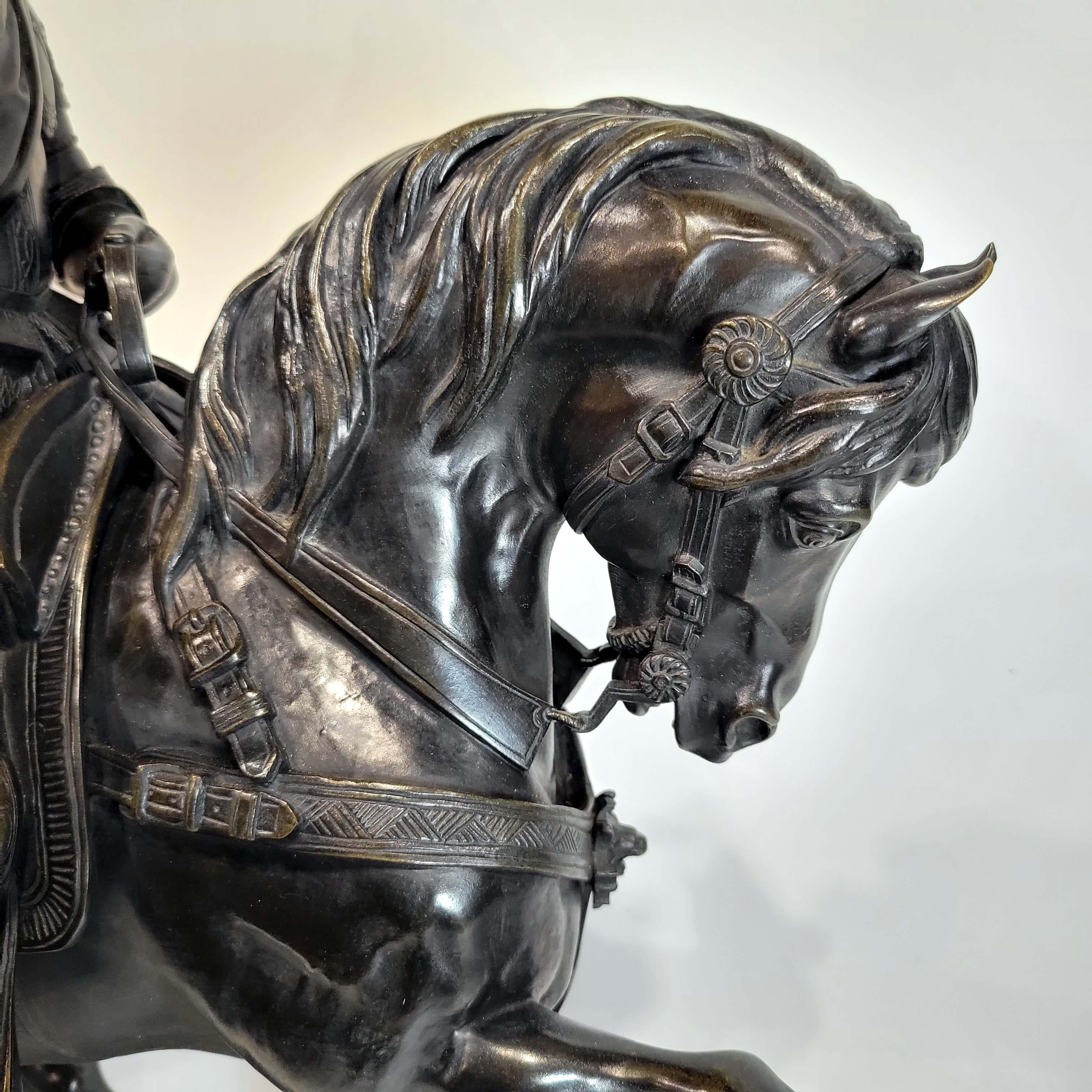 Alfred-Emilien O'hara, Comte De Nieuwerkerke Equestrian Bronze For Sale 3