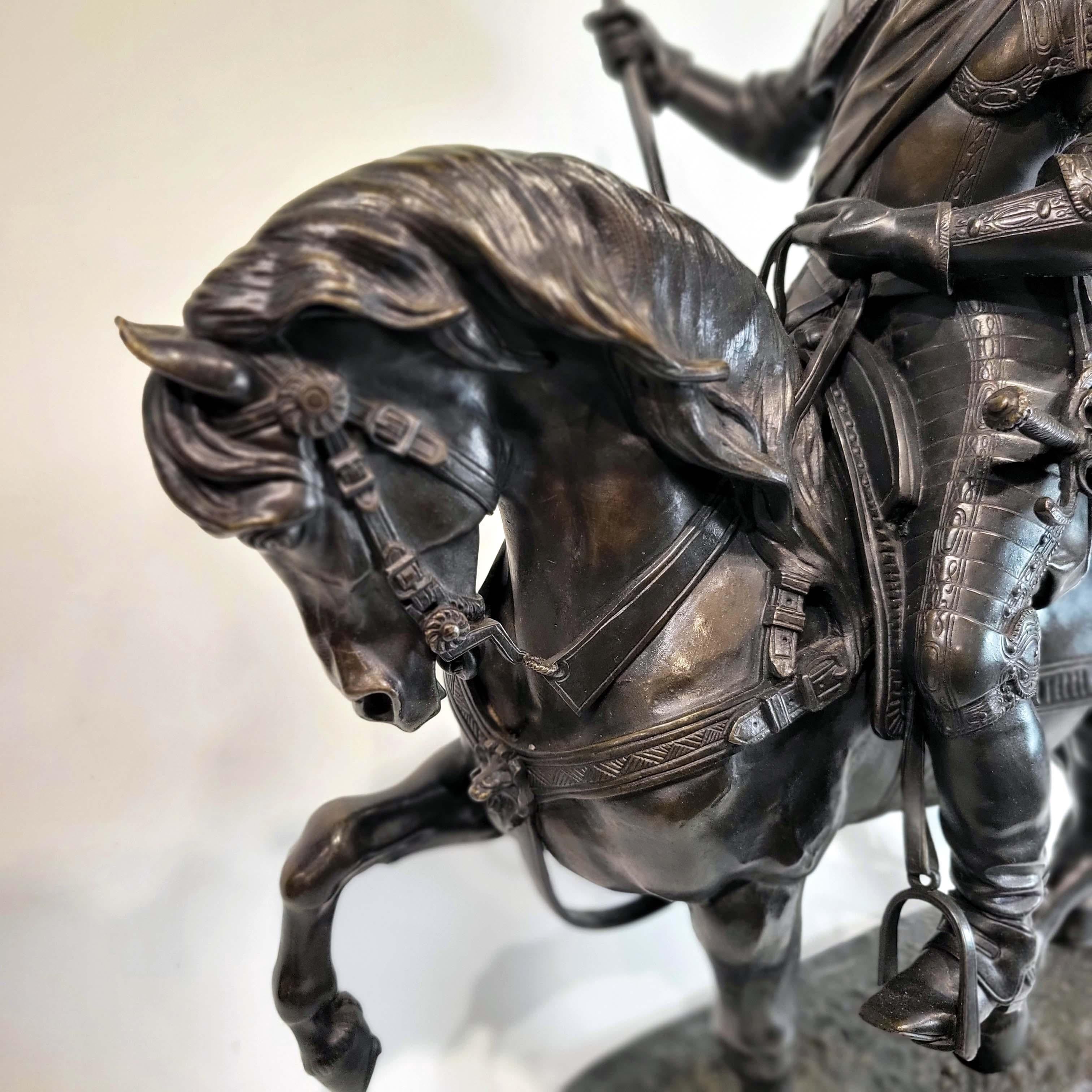 Alfred-Emilien O'hara, Comte De Nieuwerkerke Equestrian Bronze For Sale 4