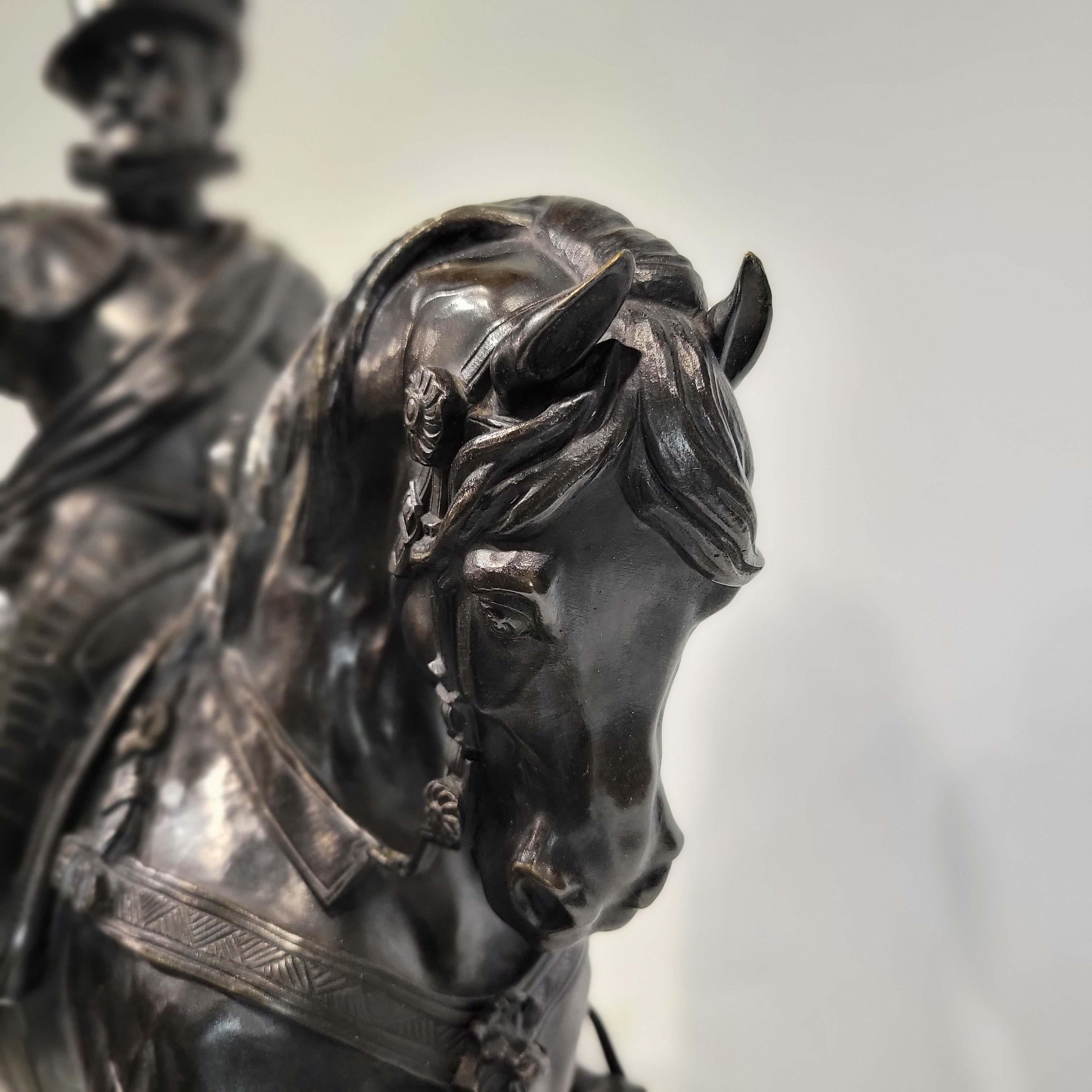 Alfred-Emilien O'hara, Comte De Nieuwerkerke Equestrian Bronze For Sale 5