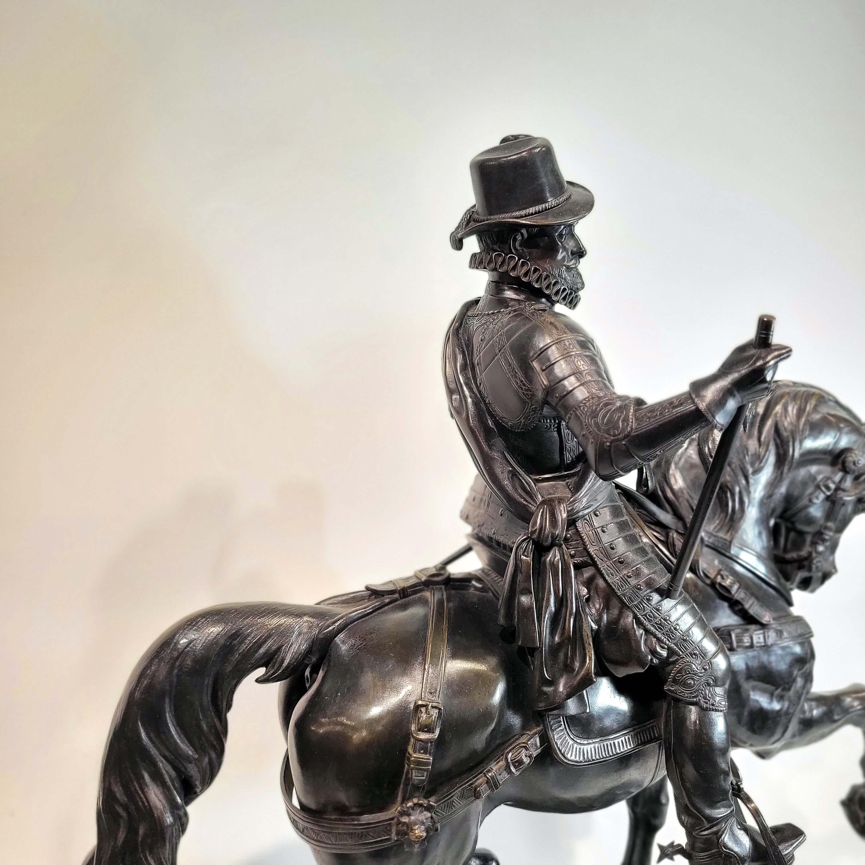 Napoleon III Alfred-Emilien O'hara, Comte De Nieuwerkerke Equestrian Bronze For Sale