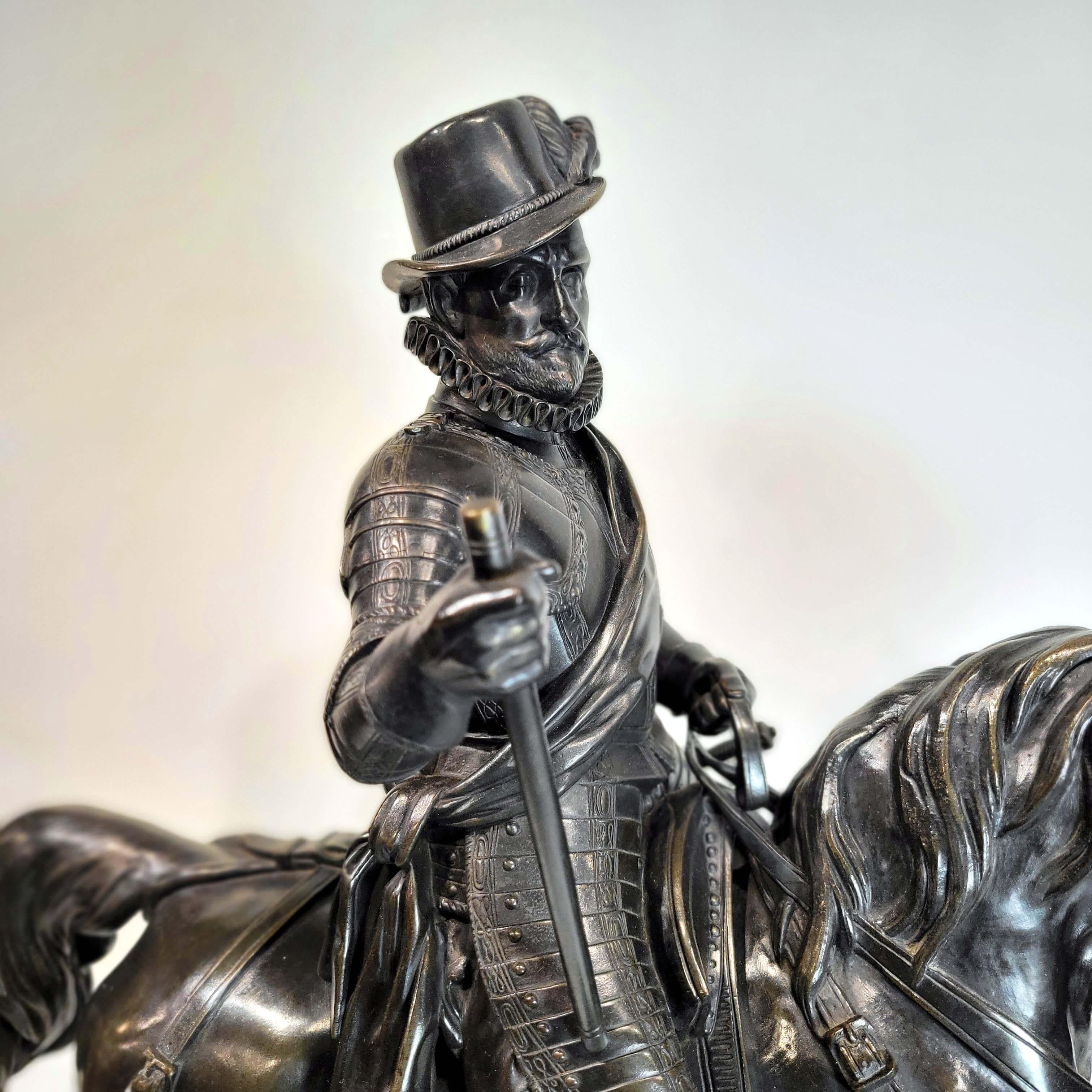 French Alfred-Emilien O'hara, Comte De Nieuwerkerke Equestrian Bronze For Sale