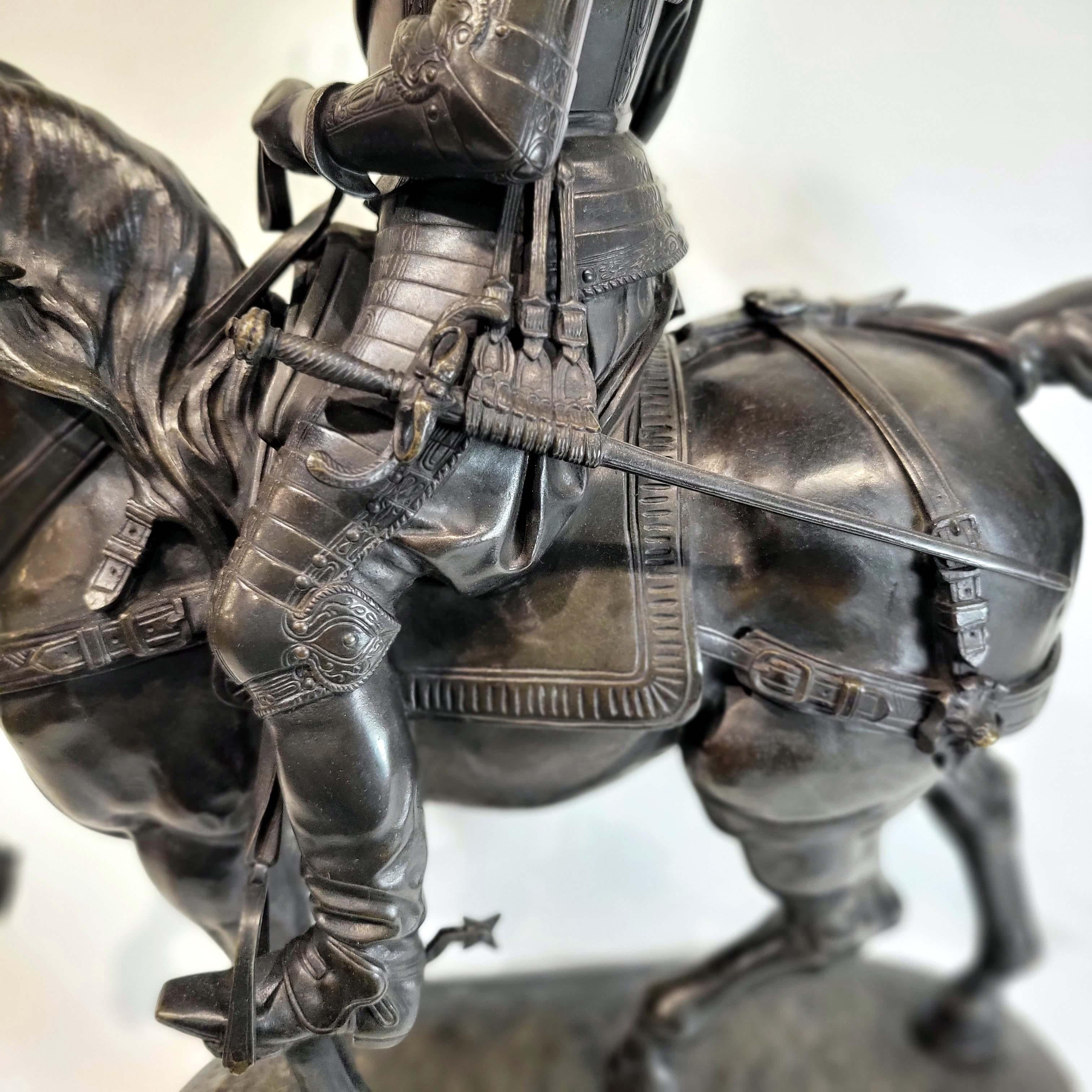 Alfred-Emilien O'hara, Comte De Nieuwerkerke Equestrian Bronze For Sale 2