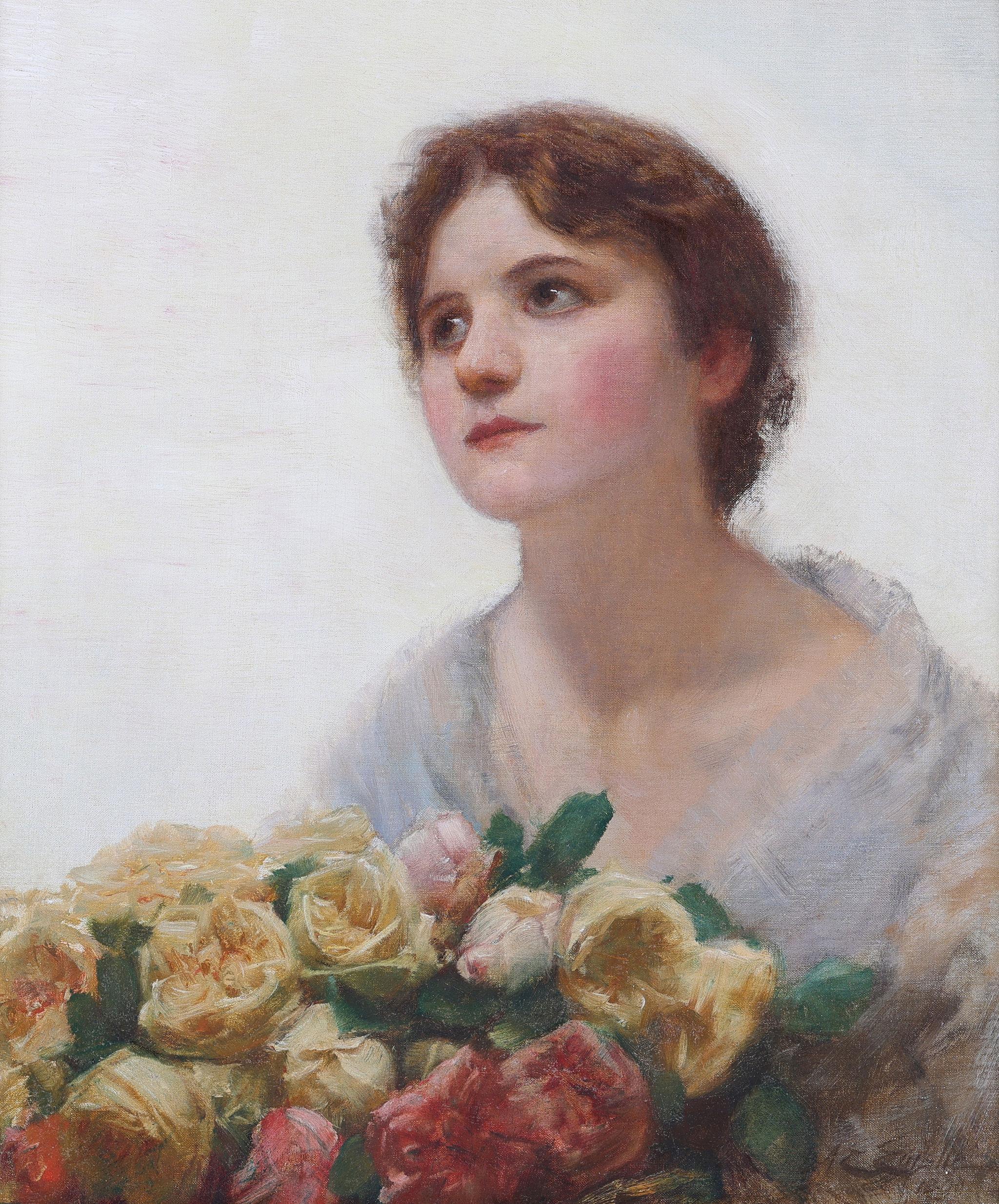 Le vendeur rose - Painting de Alfred Emslie