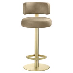 Alfred fixed Gold Bar Stool
