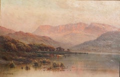 Alfred Fontville De Breanski North Wales Oil Painting