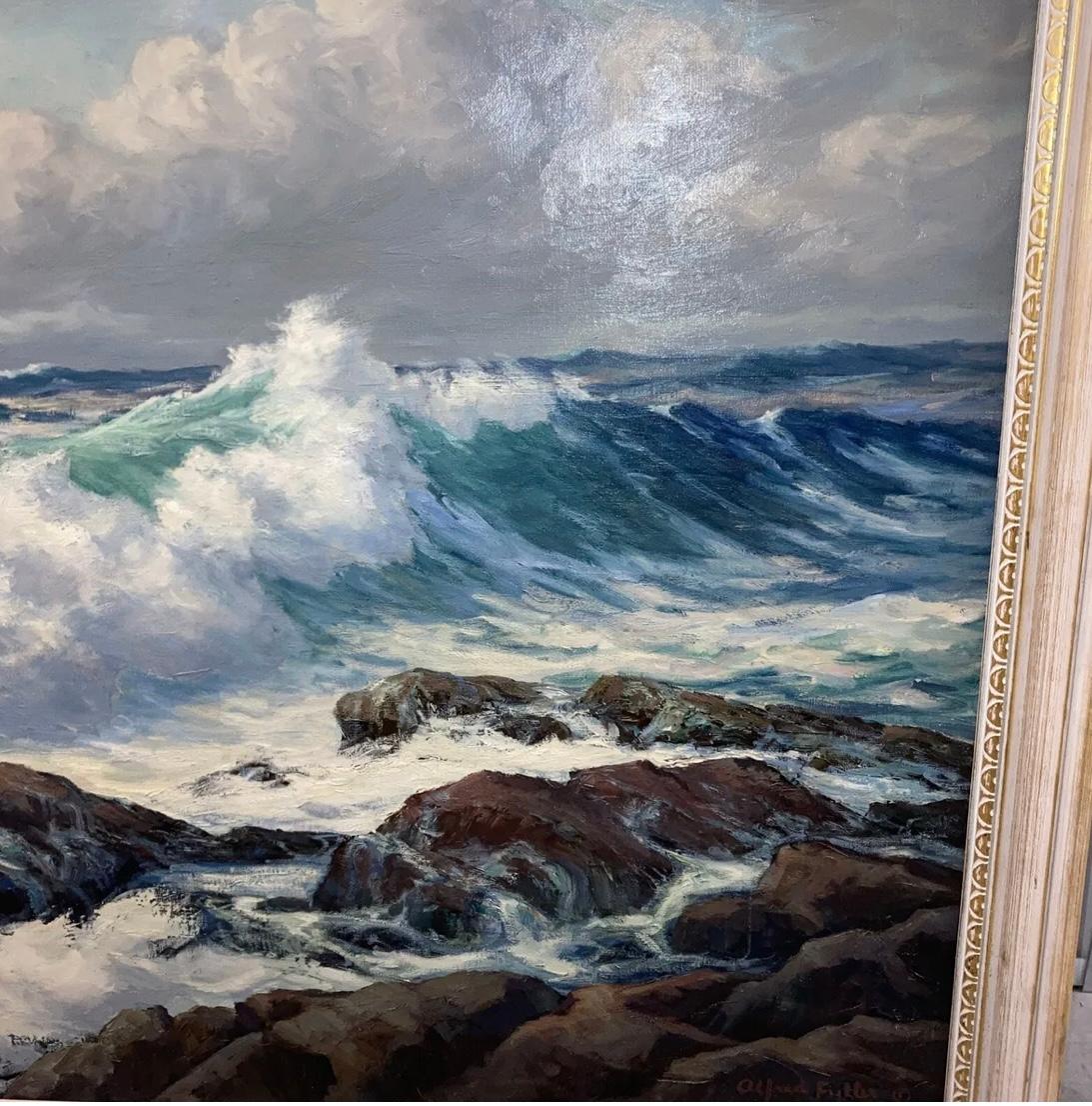 Alfred Fuller ORIGINAL Oil On Canvas “unconquered”. In good condition measures 34x44
