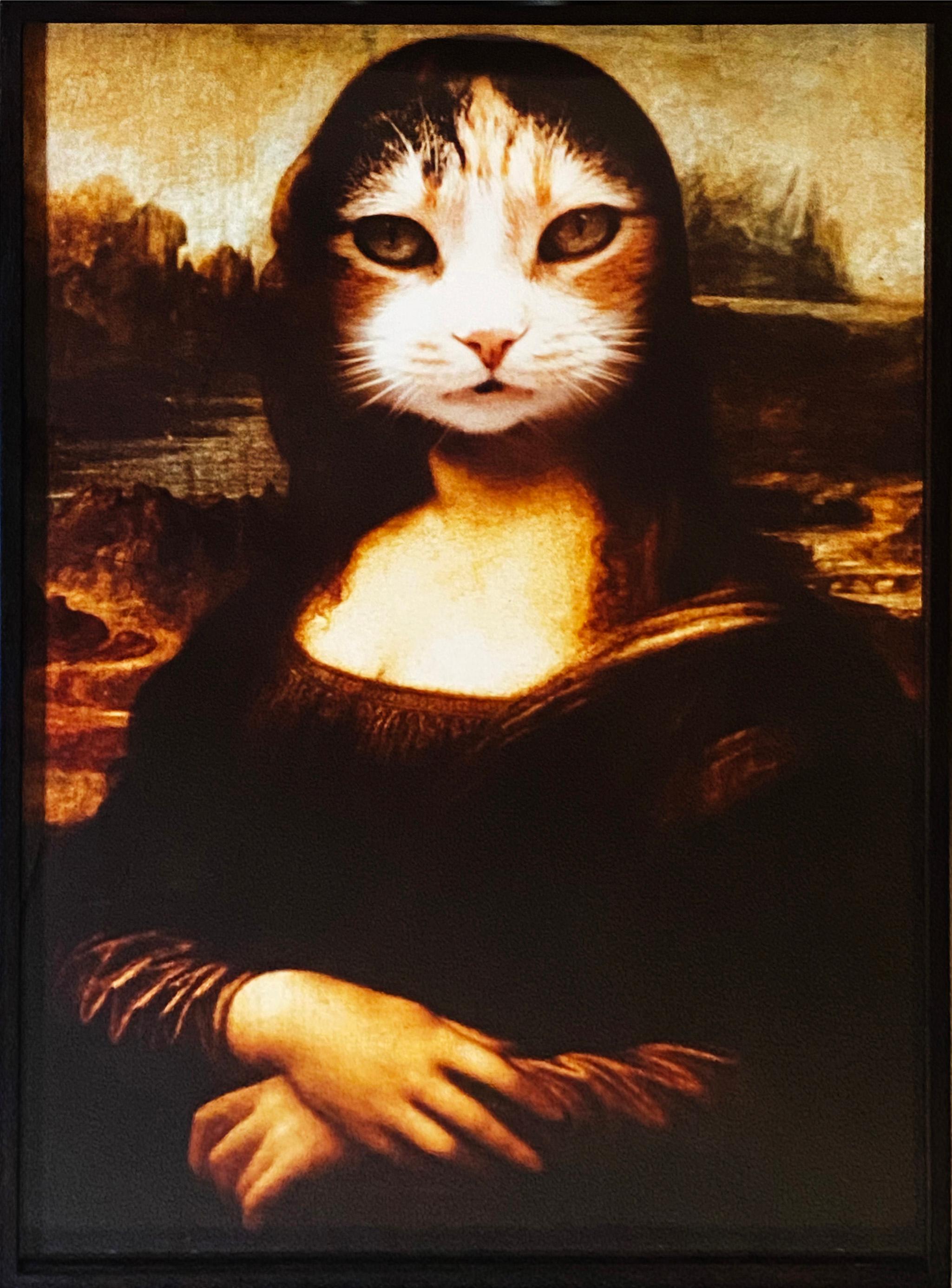 Alfred Gescheidt Portrait Photograph - Mona Lisa Cat