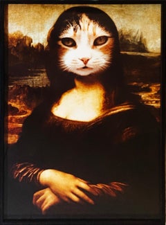 Vintage Mona Lisa Cat