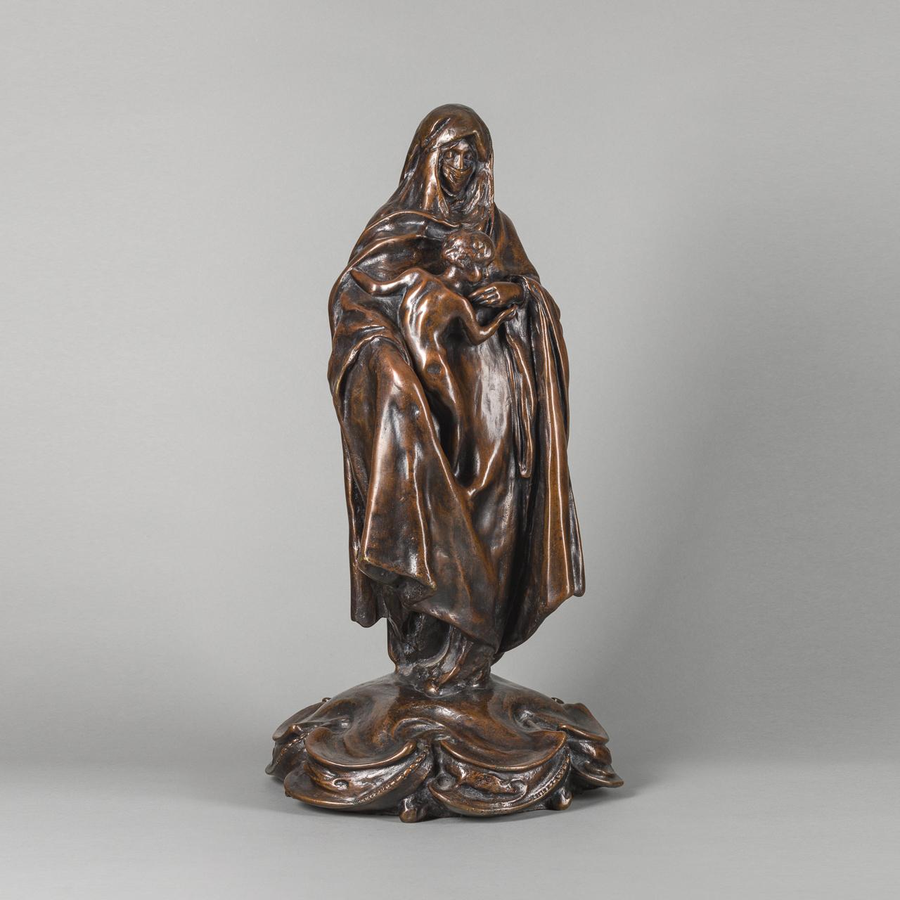 Alfred Gilbert Figurative Sculpture - St Catherine (The Miraculous Wedding)