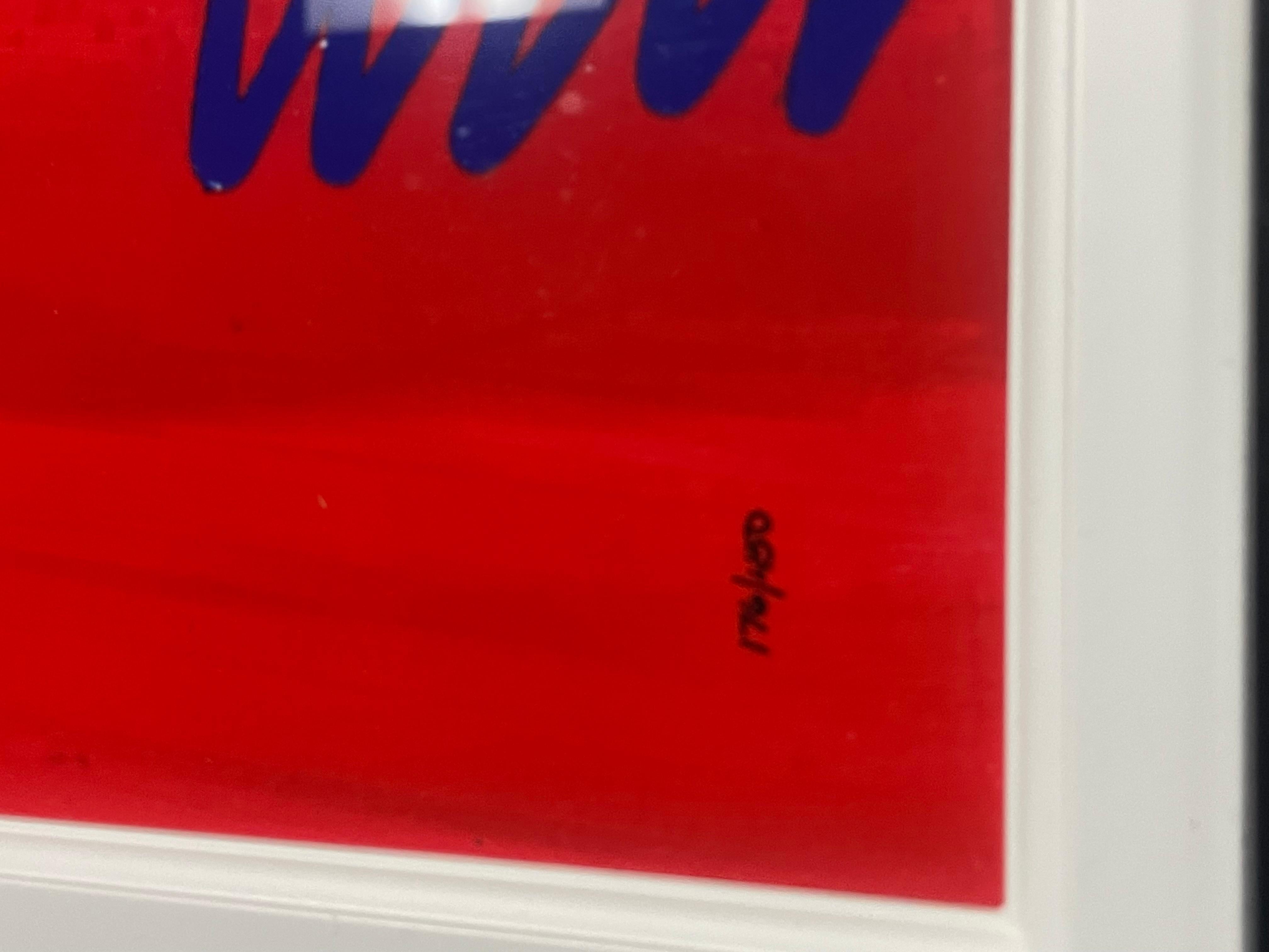 This is a due sublimation by Alfred gockel. In good condition. Measures 37x15