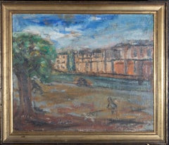 Alfred Graven - Mid 20th Century Oil, Street Scene