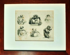 Monorganorama - Suite of 5 Original Lithographs by A. Grevin - 1858