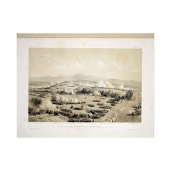 1854 engraving by A. Provost - Battle of the Alma - Crimean War