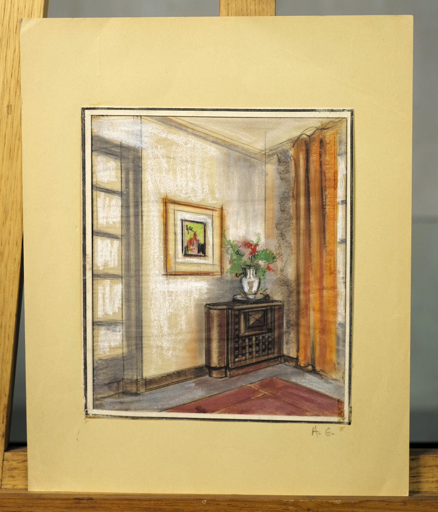 Alfred Guyard, Original Decoration Projects, France, 1930 For Sale 1