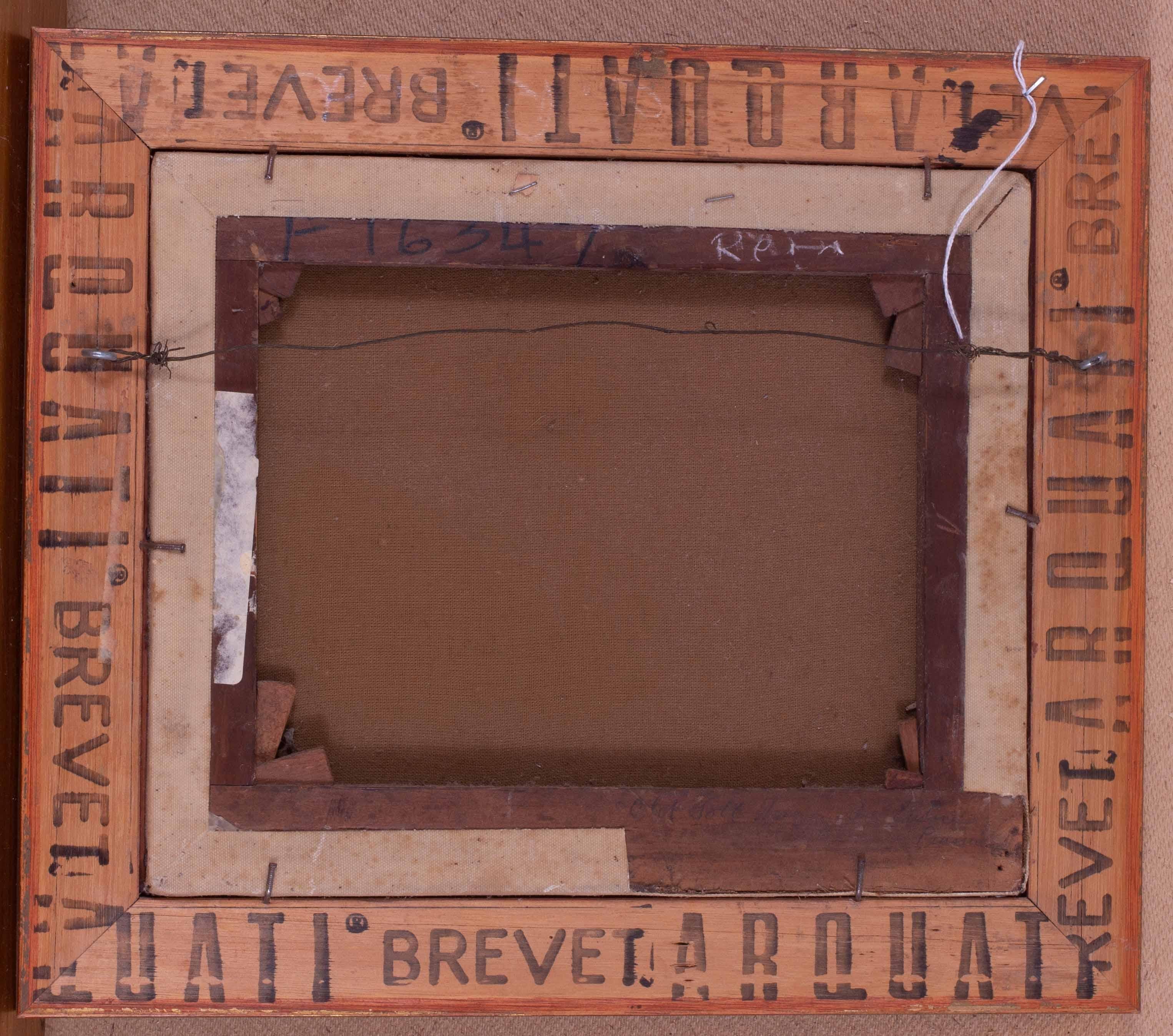 Peinture à l'huile britannique du XIXe siècle représentant un moulin au bord de la rivière par Alfred Vickers 2