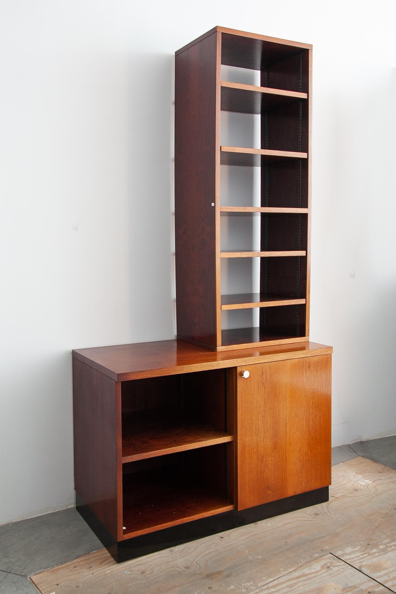 Hand-Crafted Alfred Hendrickx Cabinet, Sideboard with Top Book Shelves, 1958 for Belform For Sale