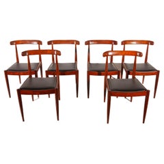 Alfred Hendrickx Comfortable Set Of Six Dining Chairs for Belform, 1960