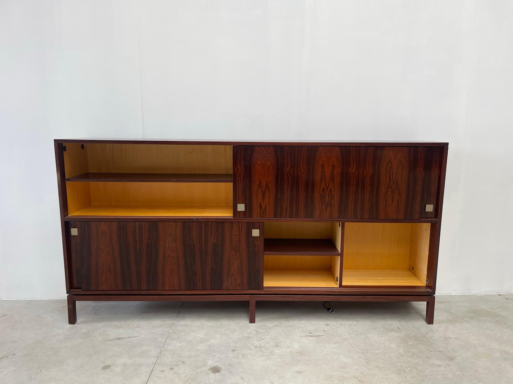 Rosewood Alfred Hendrickx for Belform highboard, 1960s For Sale