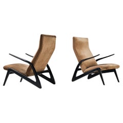 Alfred Hendrickx for Belform Pair of Lounge Chairs 