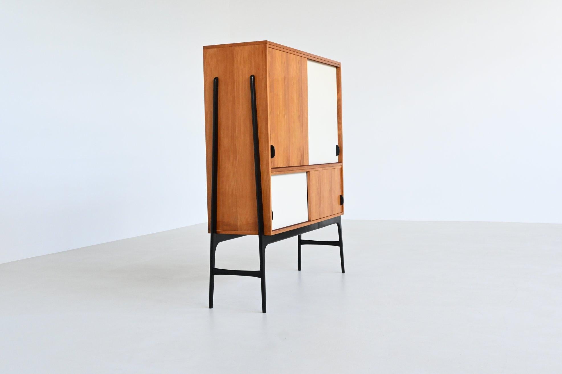 Tablero alto Alfred Hendrickx de haya Belform Bélgica 1958 Moderno de mediados de siglo en venta