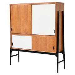 Alfred Hendrickx highboard in beech Belform Belgium 1958