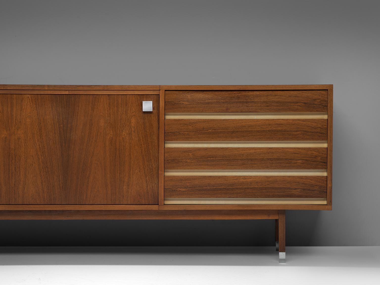 Alfred Hendrickx Large Sideboard in Rosewood, 1960s In Good Condition In Waalwijk, NL