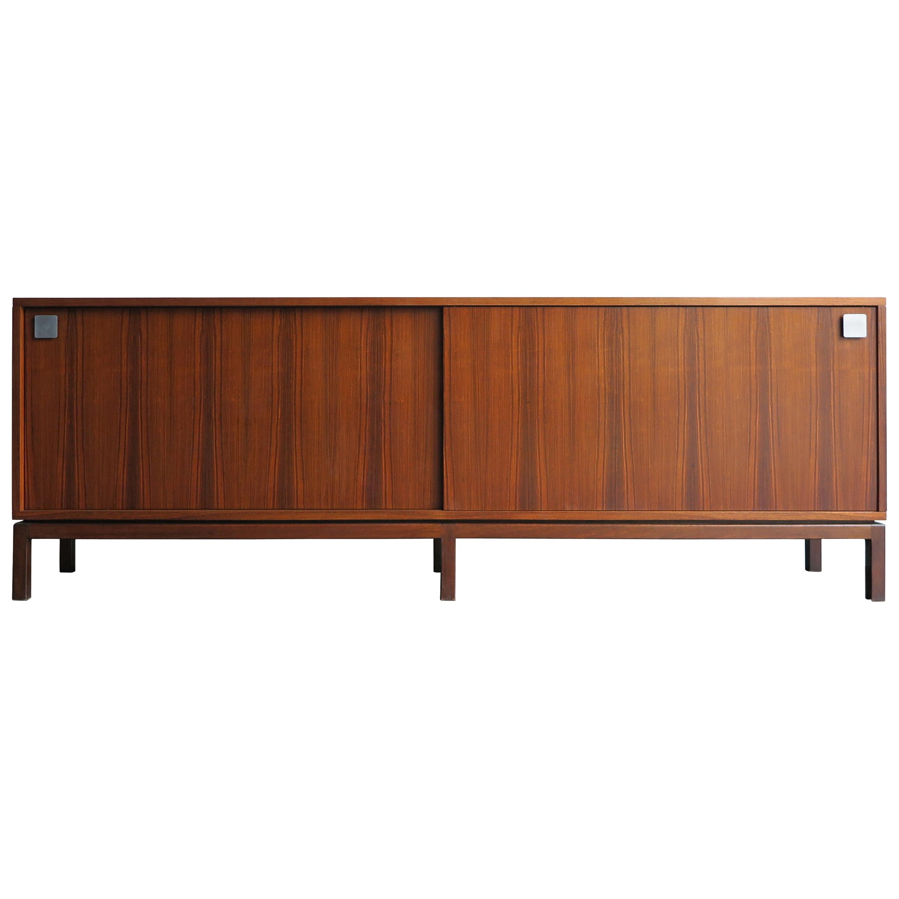 Alfred Hendrickx Mid-Century Modern Belgium Dark Wood Sideboard from 1950s