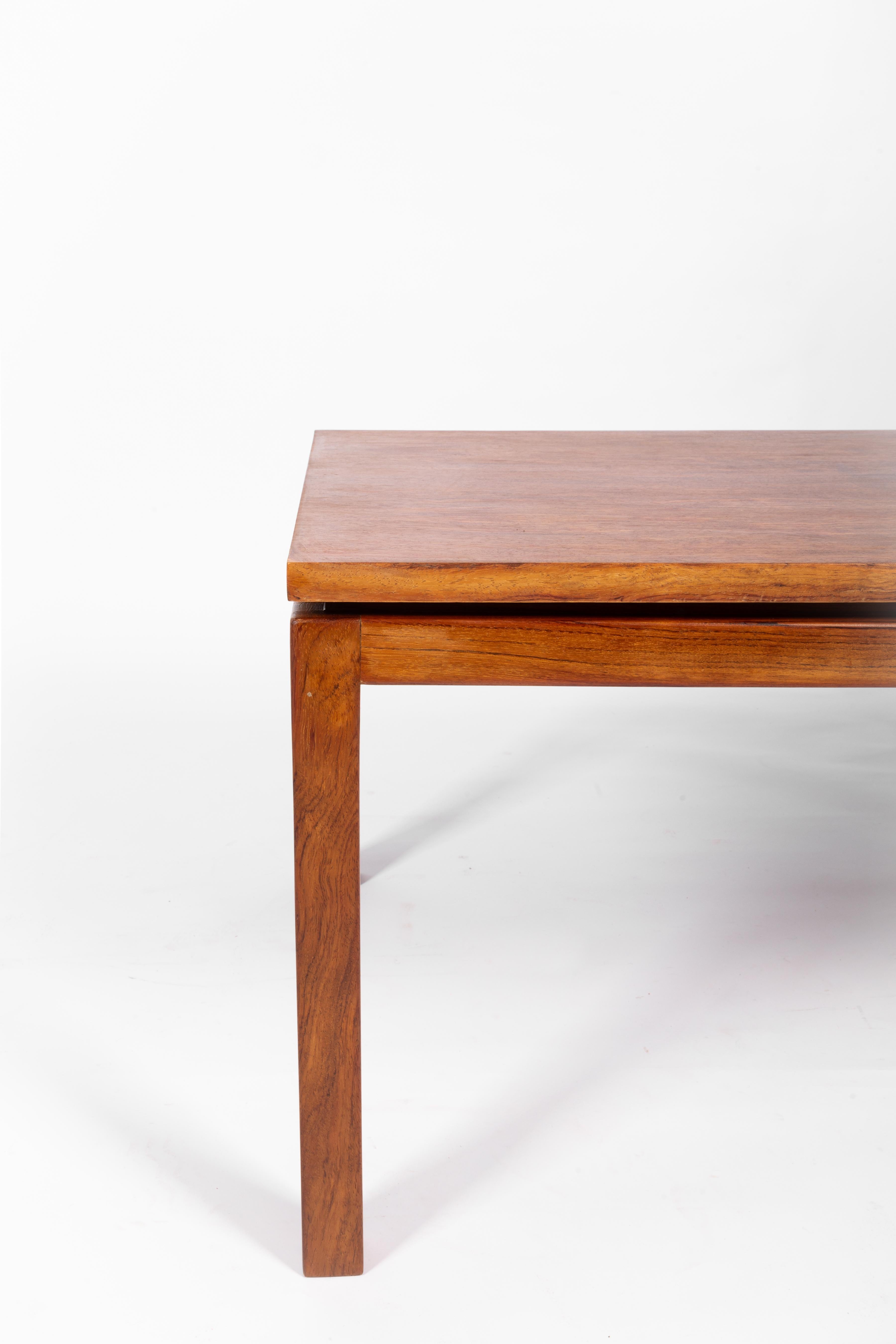 Mid-Century Modern Alfred Hendrickx midcentury coffee table in Bubinga wood, Belform Van Fleeteren