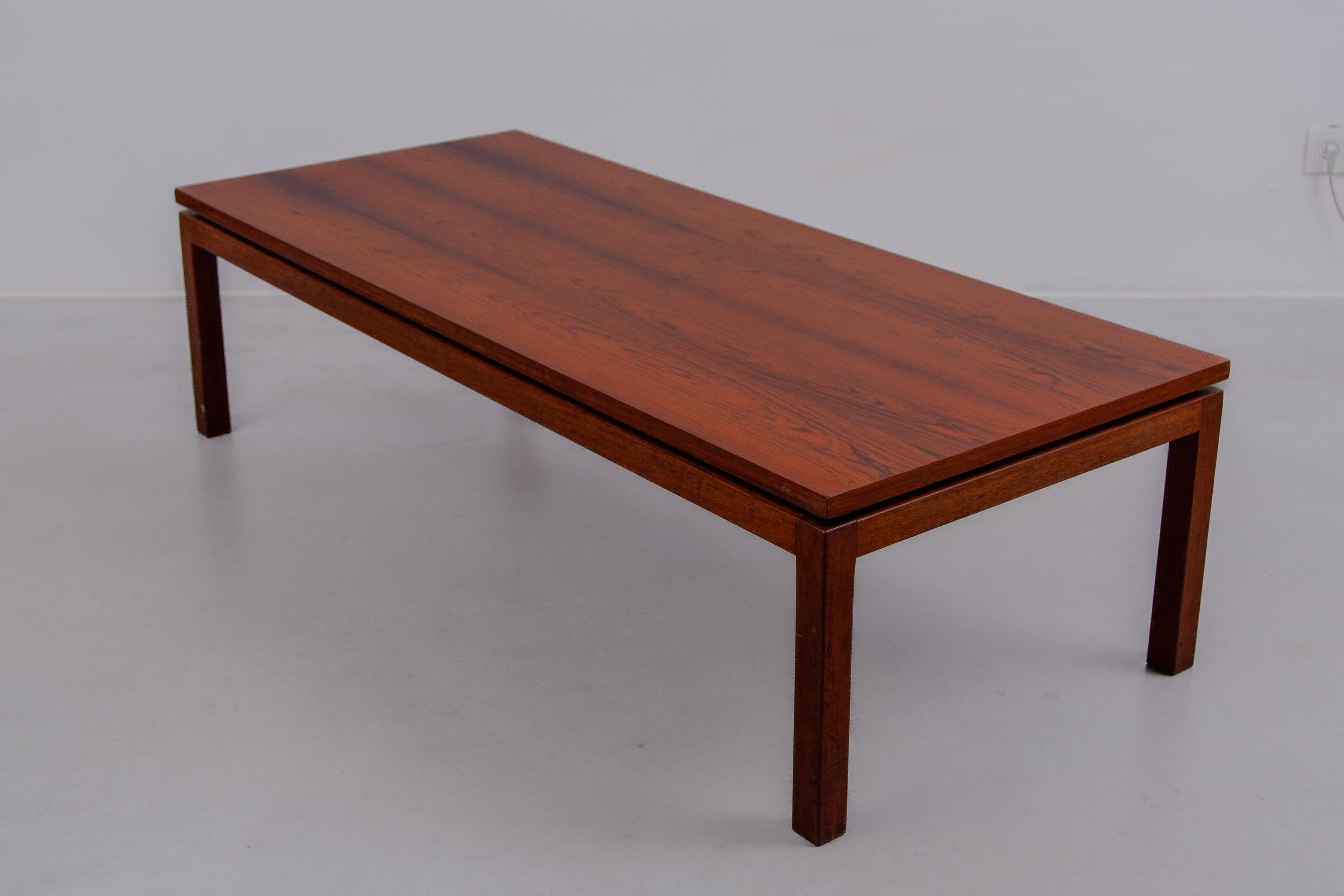 Belgian Alfred Hendrickx Midcentury Modern Rectangular Coffee Table, 1960s For Sale