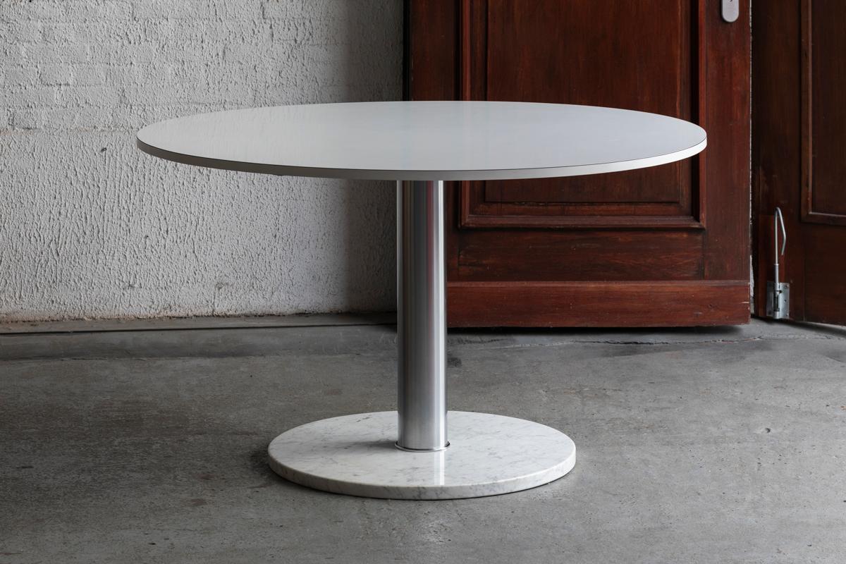 Alfred Hendrickx Dining Table with Marble Foot for Belform, Belgian design, '60s For Sale 9