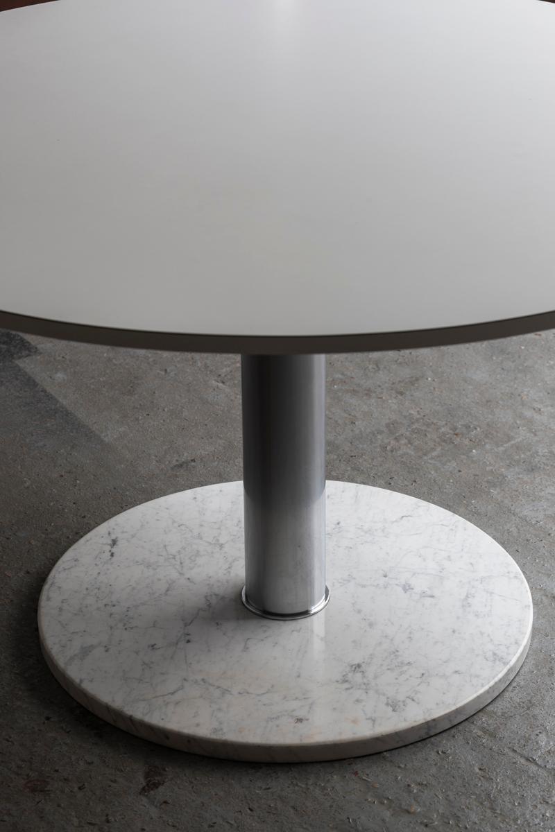 Table à manger Alfred Hendrickx avec pied en marbre pour Belform, design belge, années 60 Bon état - En vente à Antwerpen, BE