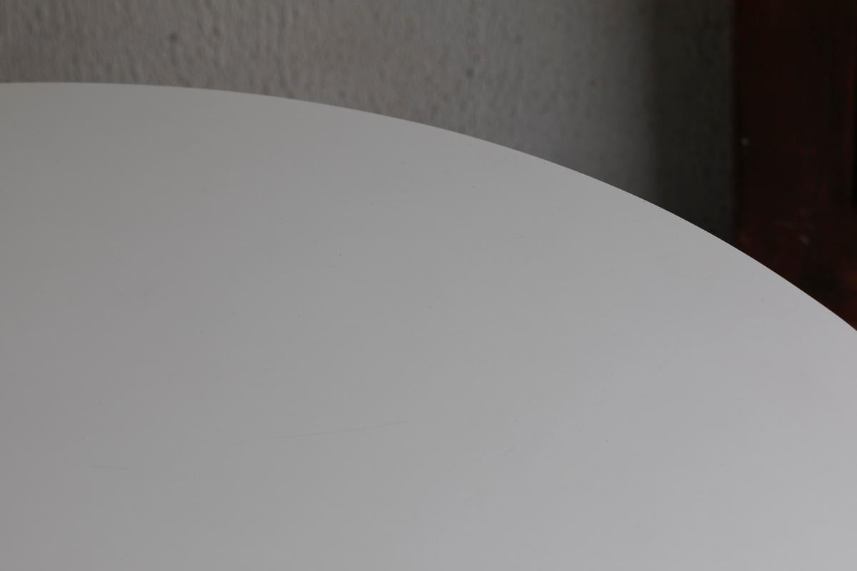Chrome Table à manger Alfred Hendrickx avec pied en marbre pour Belform, design belge, années 60 en vente