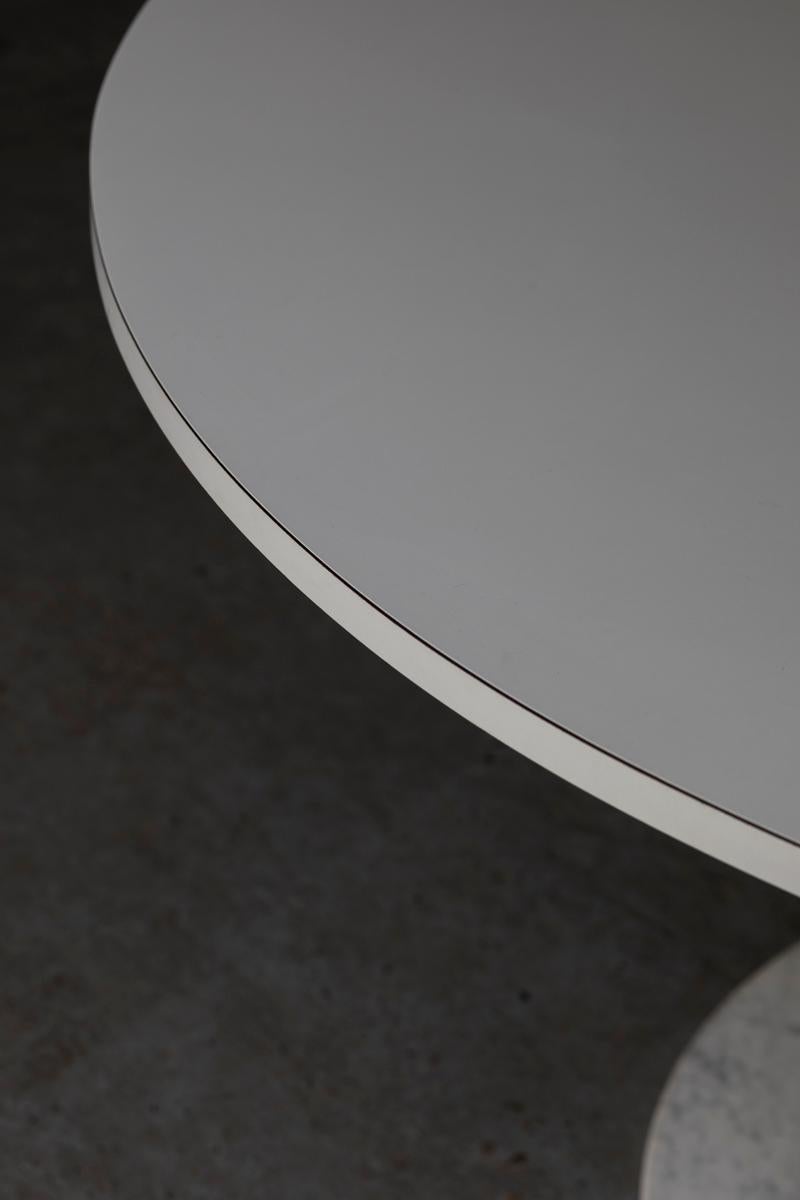 Table à manger Alfred Hendrickx avec pied en marbre pour Belform, design belge, années 60 en vente 2