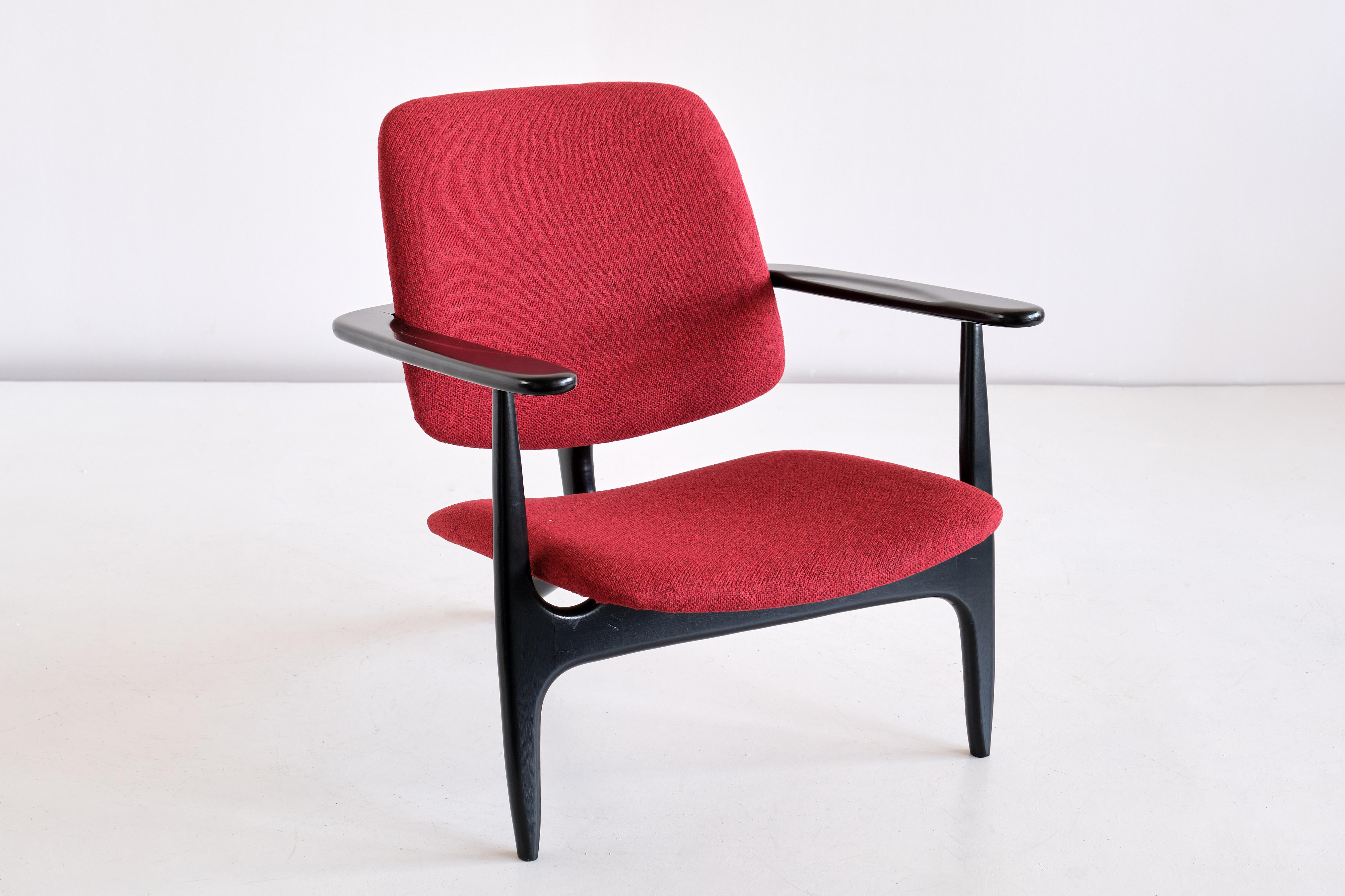 Mid-Century Modern Alfred Hendrickx S3 Armchair Designed for Sabena Airlines, Belgium, 1958 For Sale
