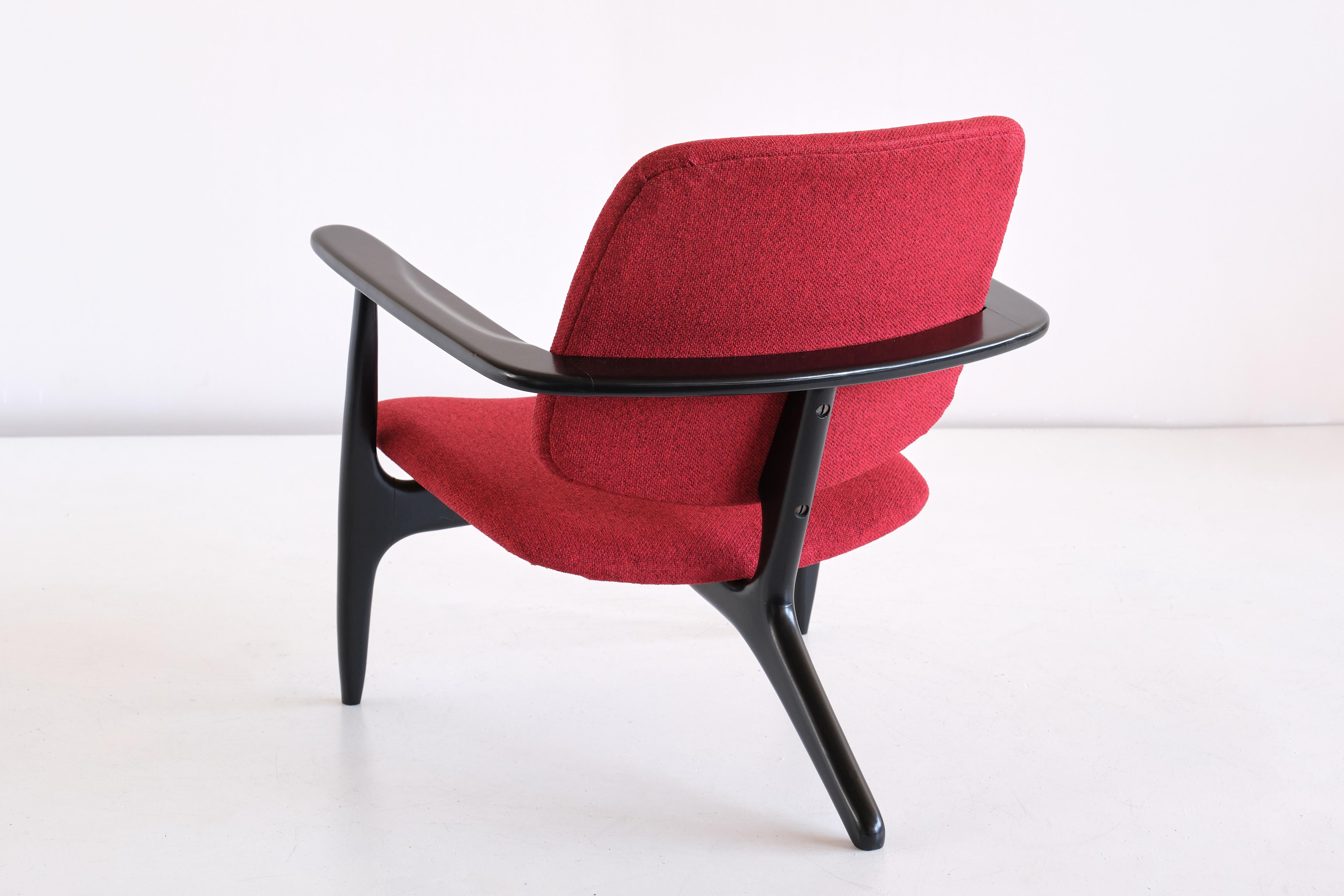 Alfred Hendrickx S3 Armchair Designed for Sabena Airlines, Belgium, 1958 In Good Condition For Sale In The Hague, NL