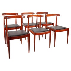 Alfred Hendrickx Sculptural Set Of Six Dining Chairs for Belform, 1960, Belgium