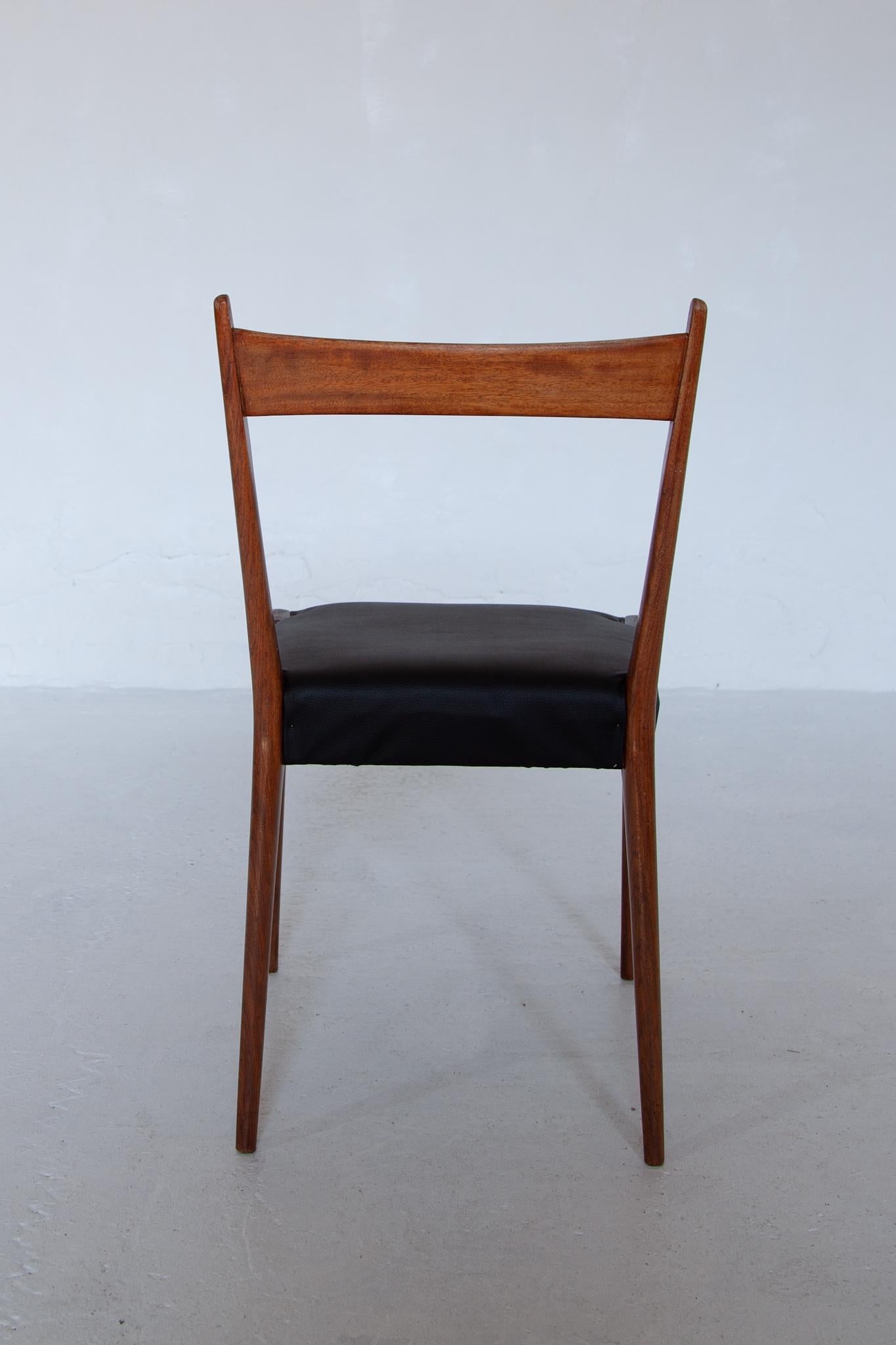 Milieu du XXe siècle Ensemble de huit chaises de salle à manger Alfred Hendrickx modèle S2, 1958, Belgique pour Belform en vente