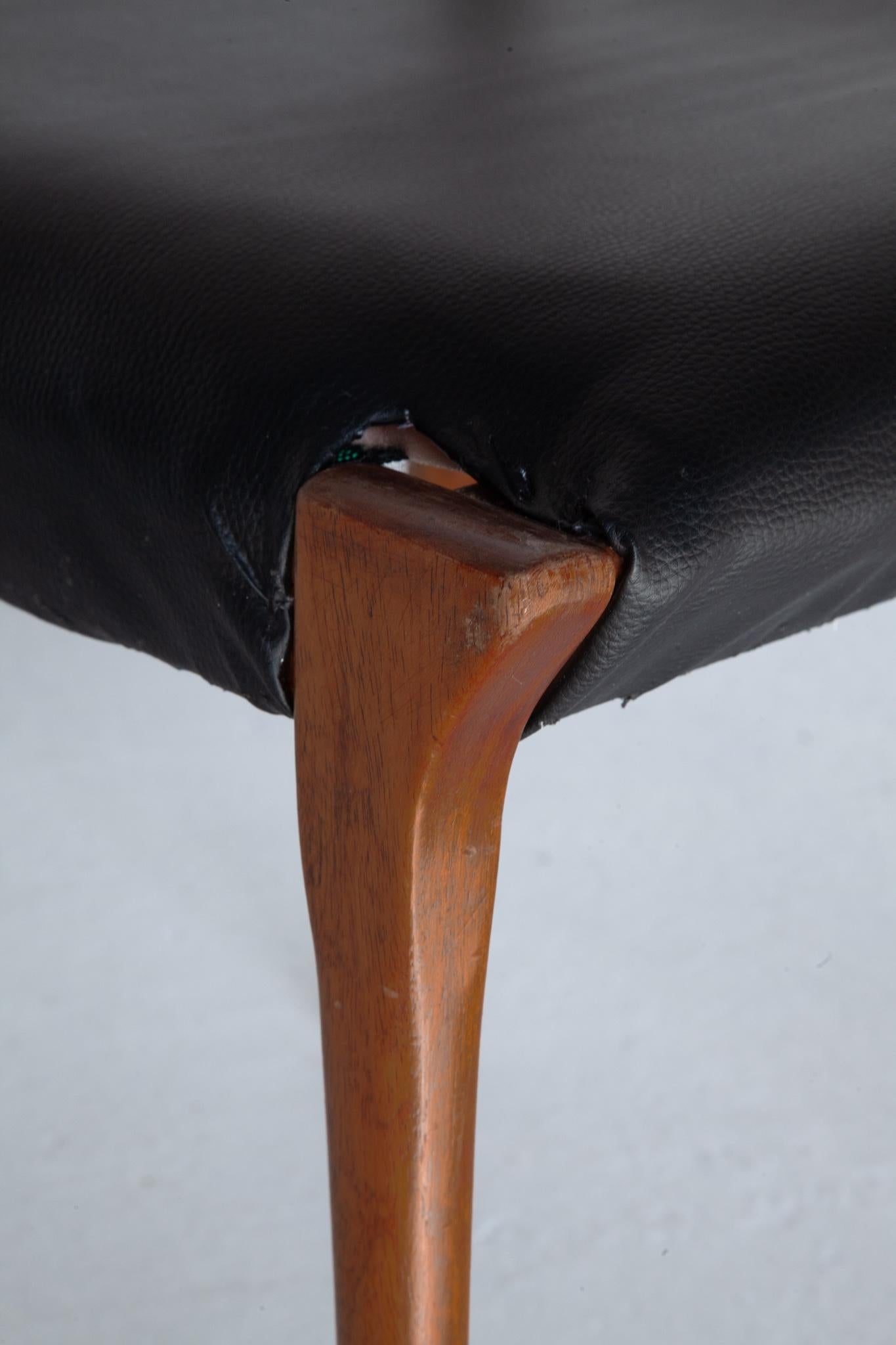 Ensemble de huit chaises de salle à manger Alfred Hendrickx modèle S2, 1958, Belgique pour Belform en vente 1