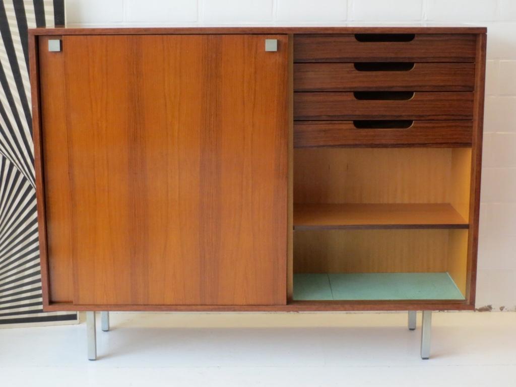 Belgian Alfred Hendrickx sideboard highboard cabinet for Belform Belgium 1960s For Sale