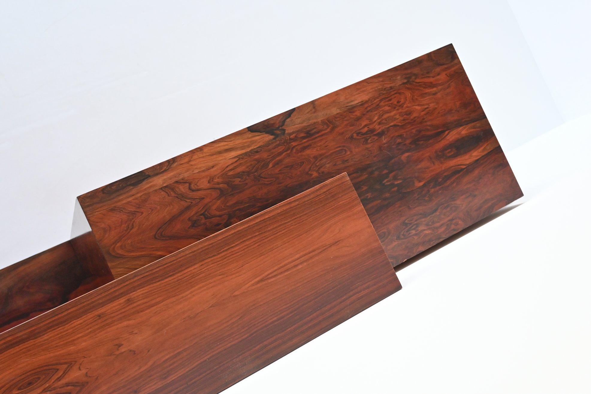 Alfred Hendrickx Style Large Rosewood Sideboard Belgium 1960 13