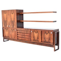 Alfred Hendrickx Style Large Rosewood Sideboard Belgium 1960
